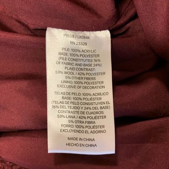 Pendleton Women's‎ Full Zip Teddy Bear Fleece Long Sleeve Jacket Size M - Picture 8 of 12